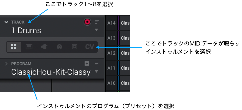 MPC Beats のトラックとプログラム