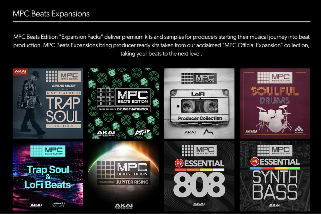 MPC BeatsのExpansion