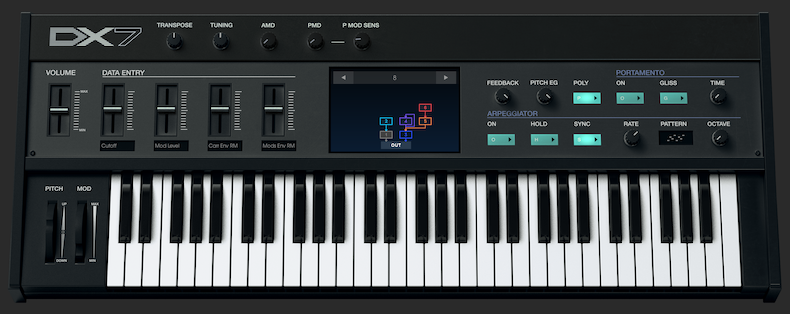 Arturia dx7v の起動