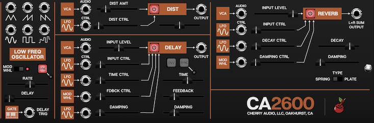 Cherry Audio CA2600のLFOとエフェクター三種