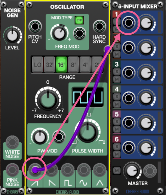 Voltage Modularでのパッチングの仕方