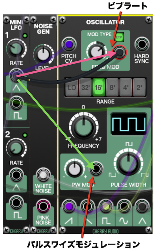 LFOの接続